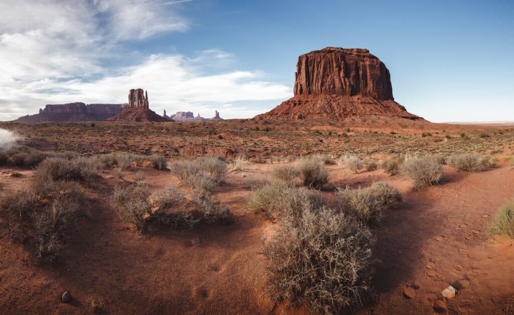 Red rock formations of Monument Valley